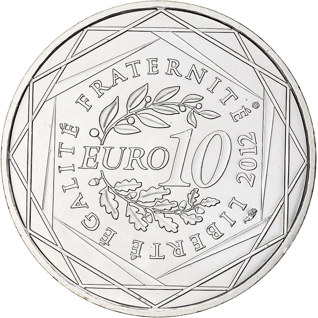 Frankrijk, 10 Euro, Lorraine, 2012, FDC, Zilver