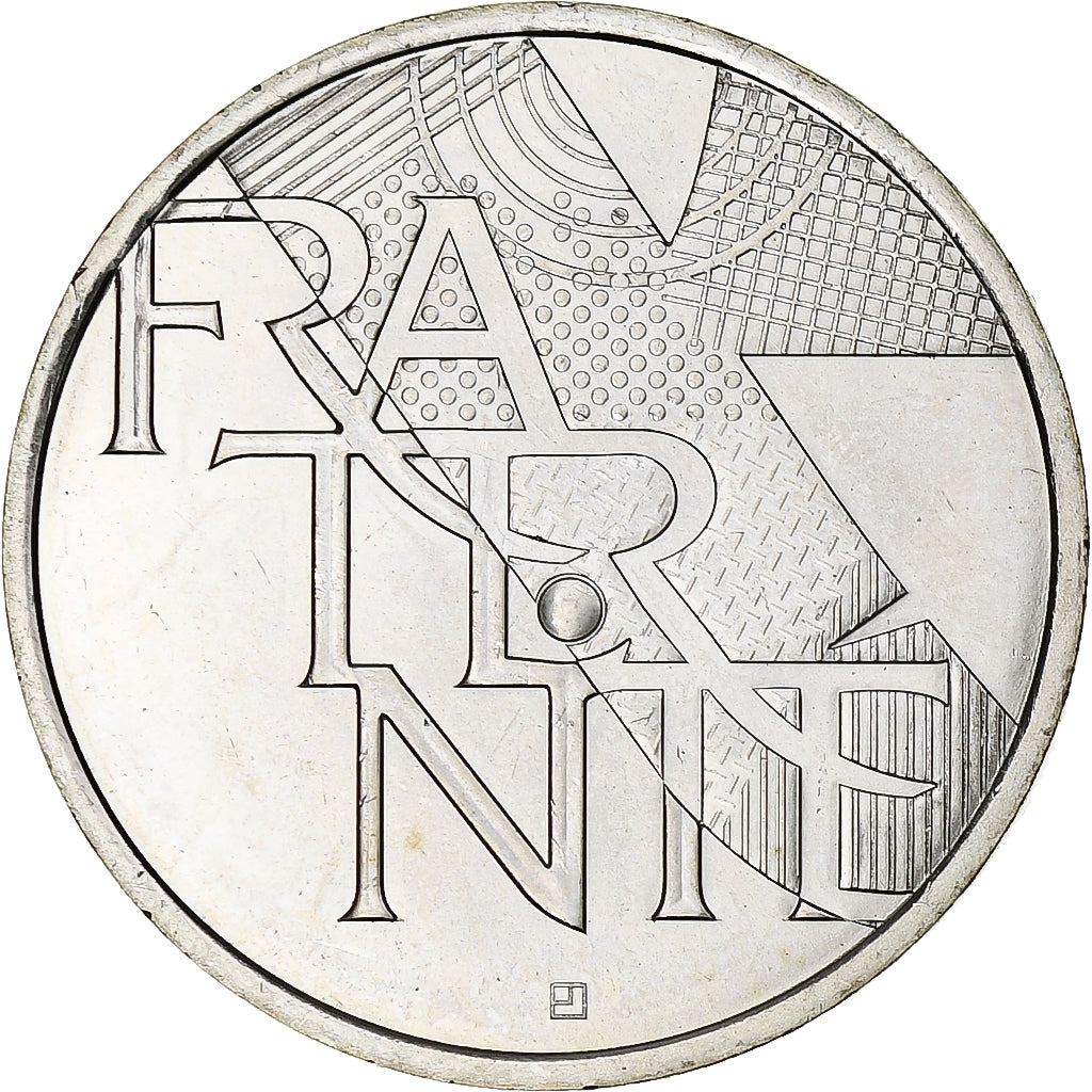 França, 5 Euro, Fraternité, 2013, MS(64), Prata, Gadoury:EU647