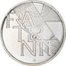 França, 5 Euro, Fraternité, 2013, MS(64), Prata, Gadoury:EU647