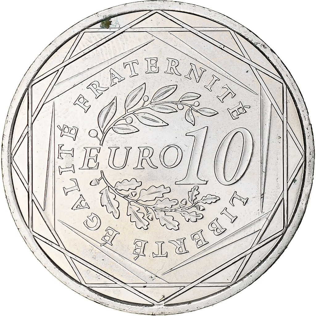 France, 10 Euro, 2009, Paris, MS(63), Silver, KM:1675