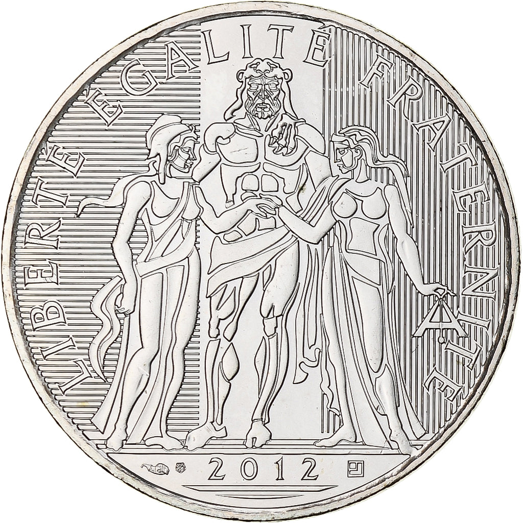 France, 10 Euro, 2012, Paris, Proof, MS(65-70), Silver, KM:2073
