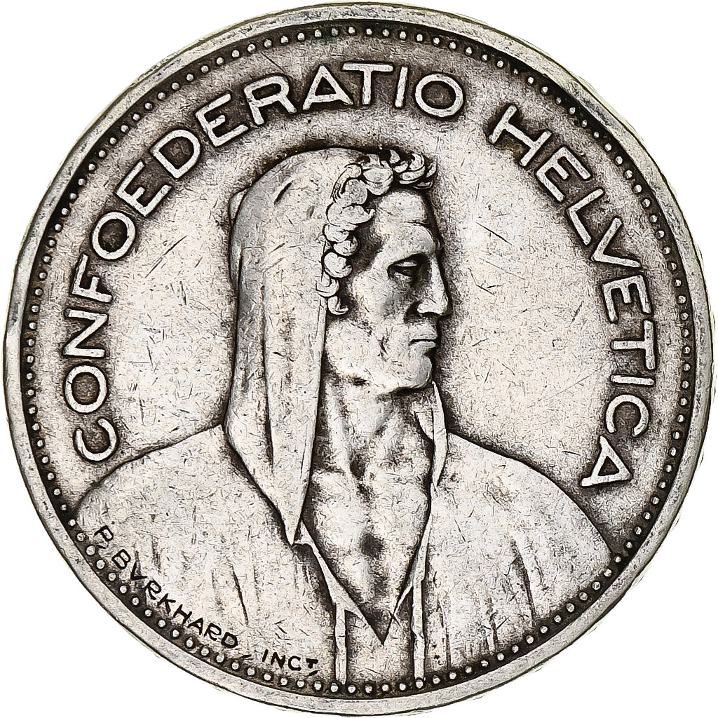 Munten, Zwitserland, 5 Francs, 1932, Bern, ZF, Zilver, KM:40
