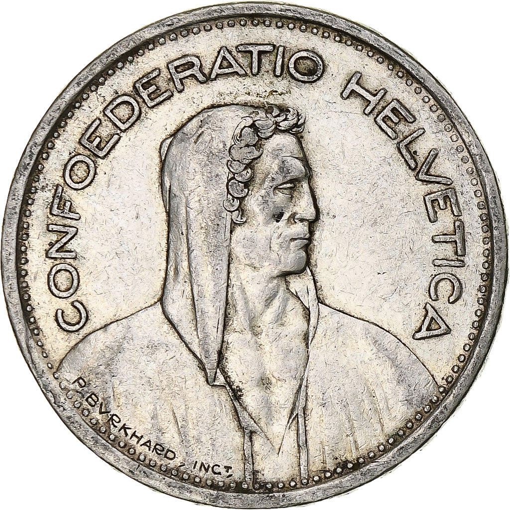 Munten, Zwitserland, 5 Francs, 1954, Bern, ZF, Zilver, KM:40