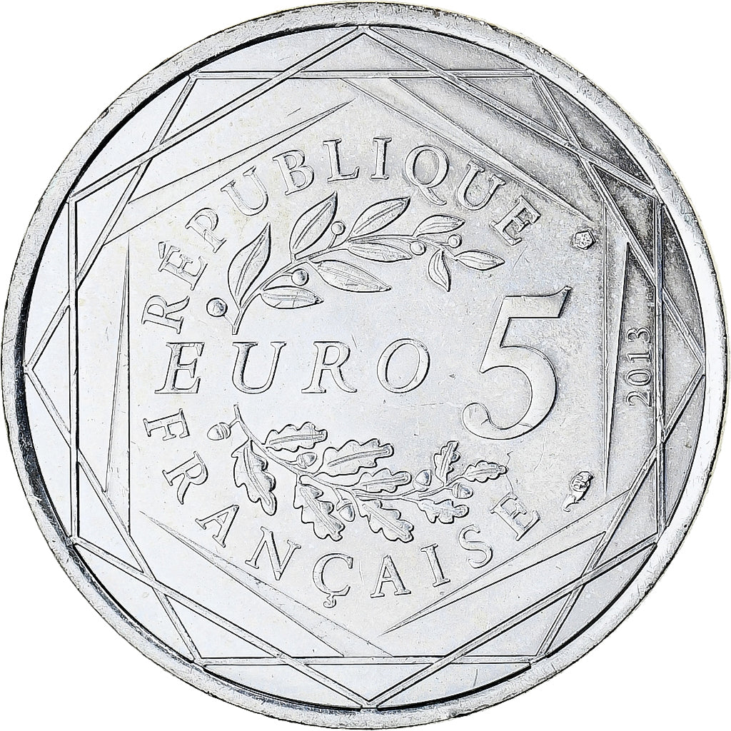 France, 5 Euro, Egalité, 2013, MS(63), Silver, Gadoury:EU646