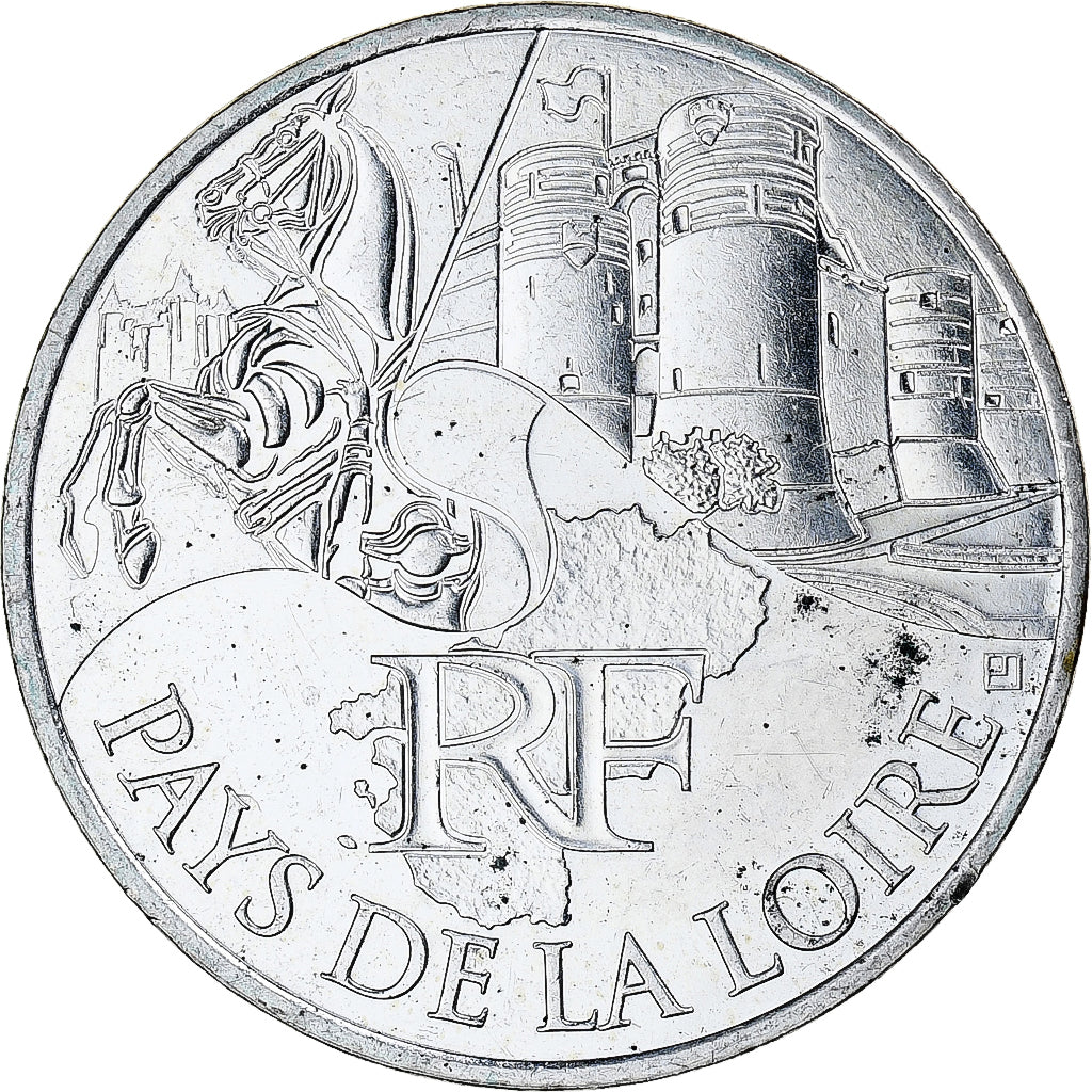 France, 10 Euro, Euros des régions, 2011, Paris, Pays De La Loire, MS(63)