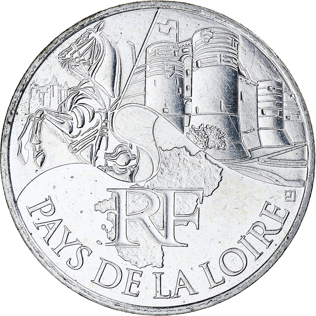 France, 10 Euro, Euros des régions, 2011, Paris, Pays De La Loire, MS(63)