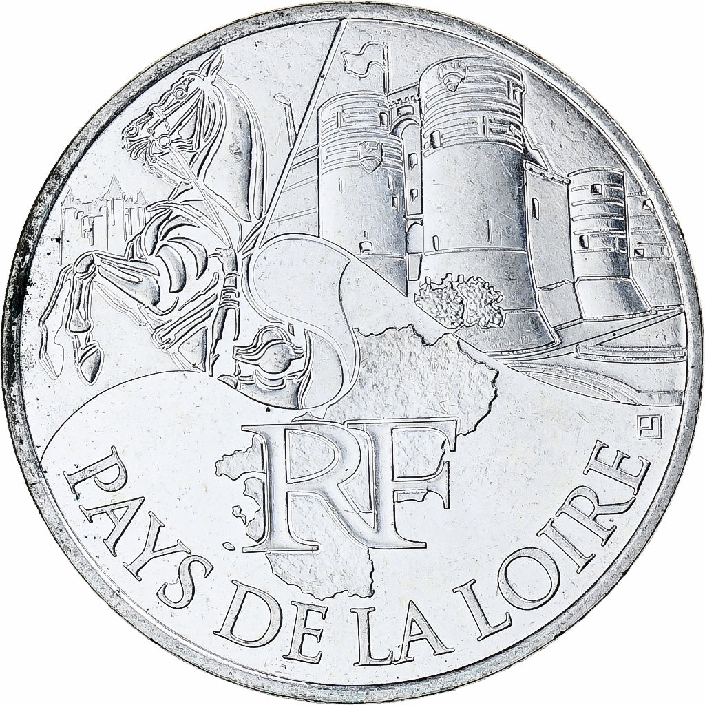 Frankrijk, 10 Euro, Euros des régions, 2011, Paris, Pays De La Loire, UNC-