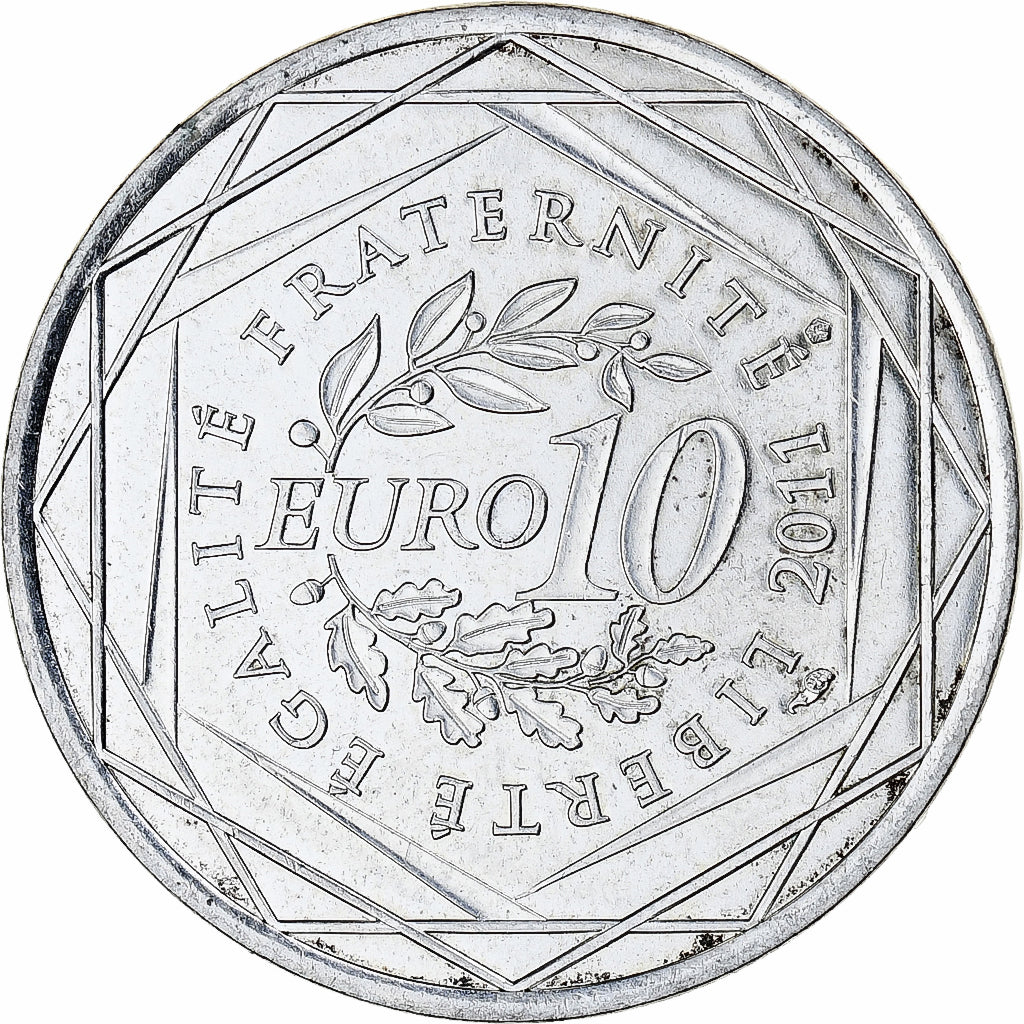 France, 10 Euro, Bretagne, Euros des régions, FDC, 2011, Silver, MS(63)