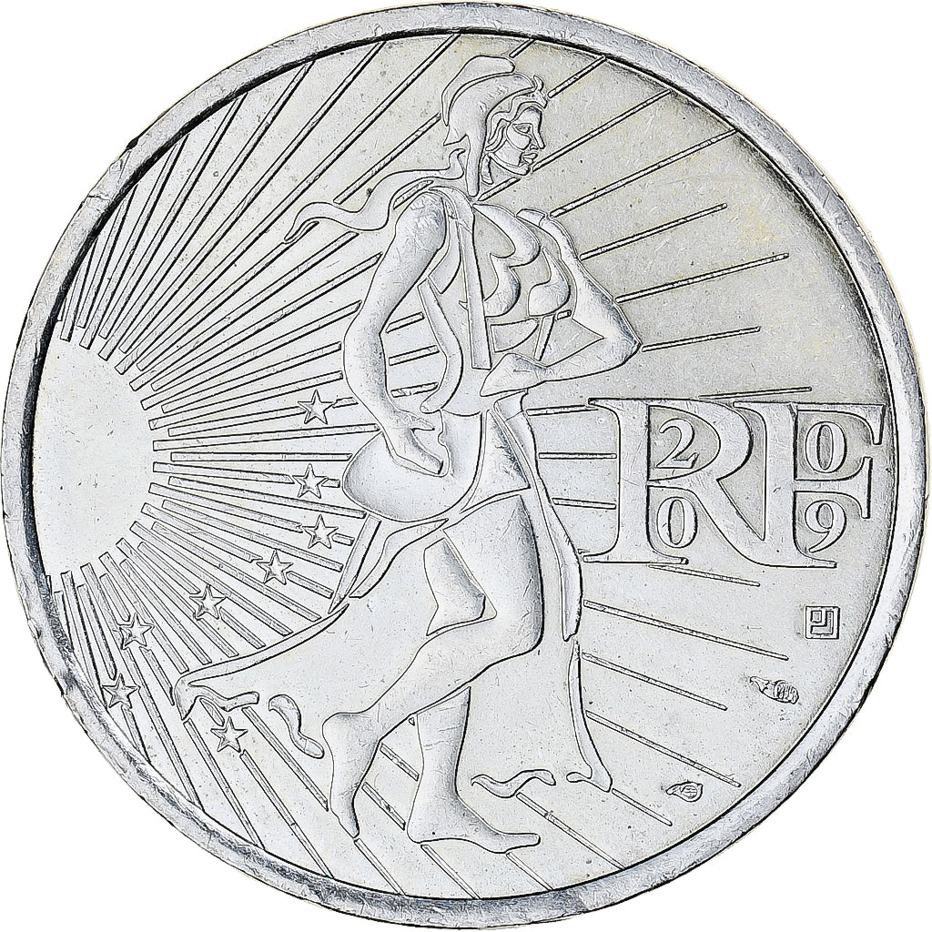 Francia, 10 Euro, 2009, Semeuse, SPL+, Argento, KM:1580