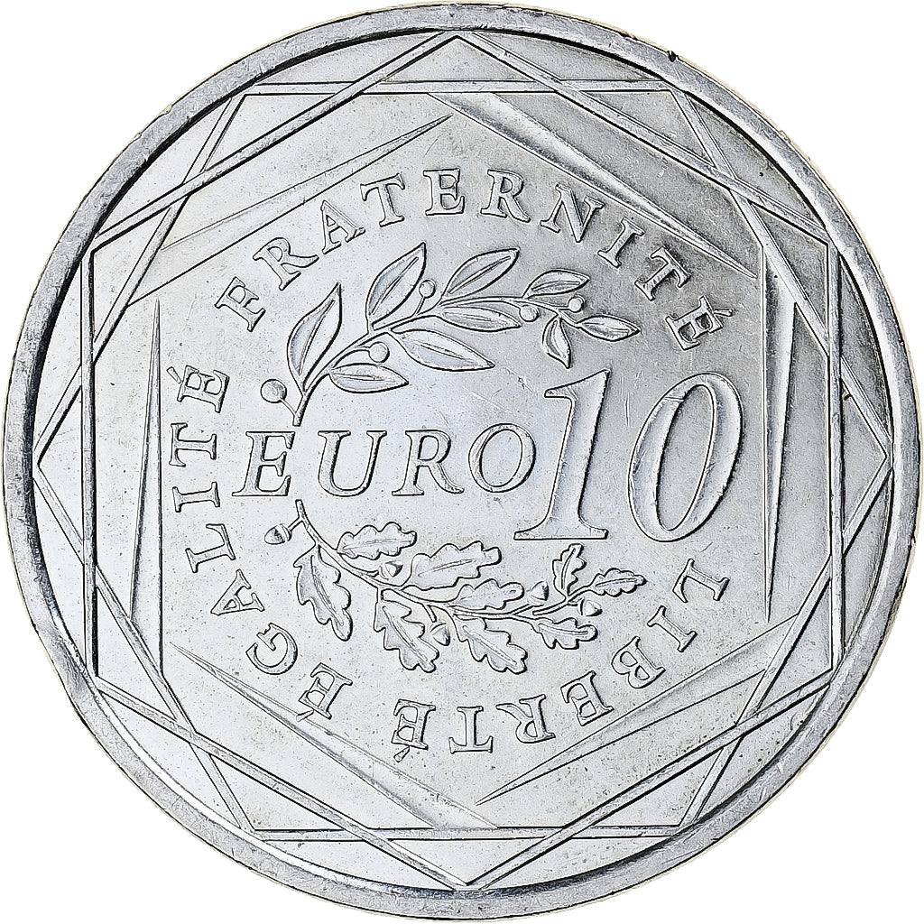 Francia, 10 Euro, 2009, Semeuse, SPL+, Argento, KM:1580