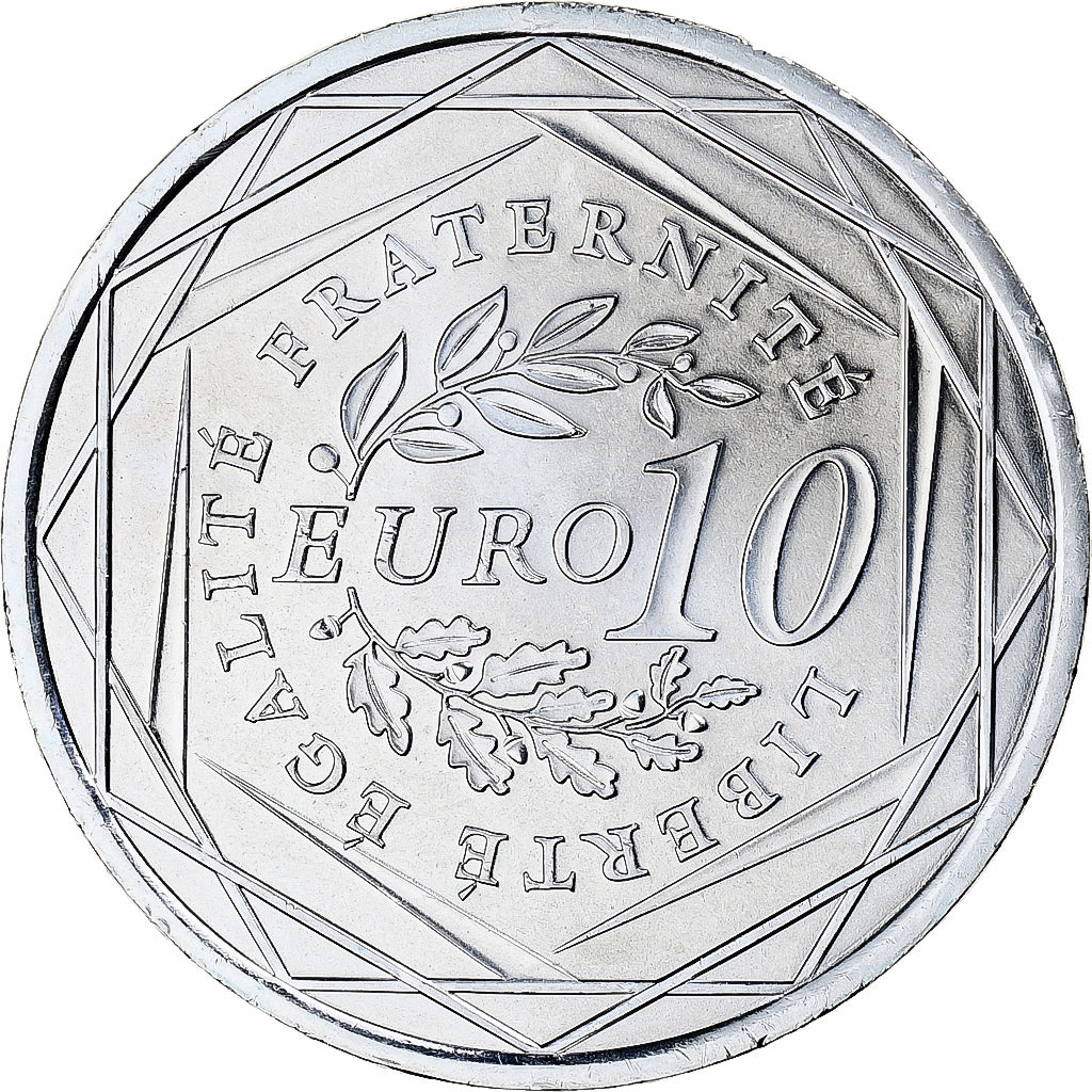 France, 10 Euro, 2009, Semeuse, MS(65-70), Silver, KM:1580
