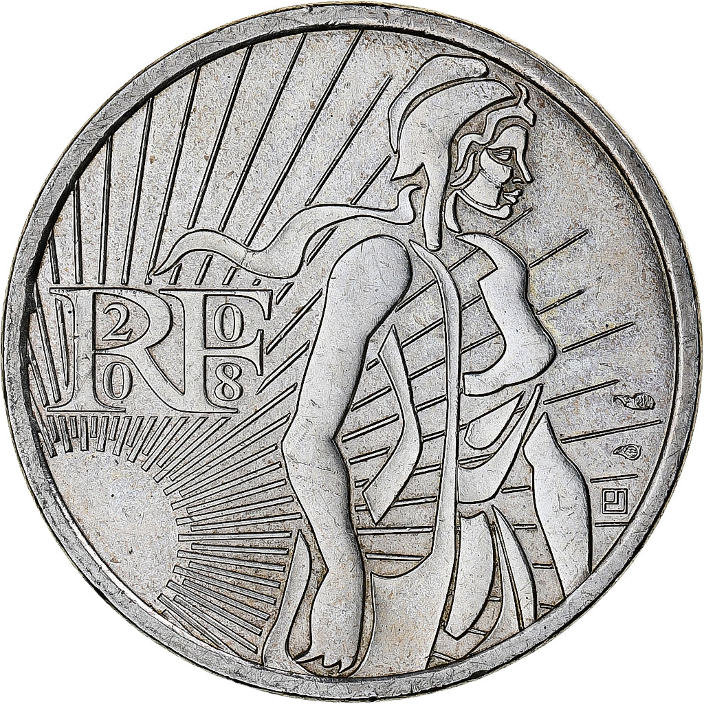 Frankreich, 5 Euro, 2008, Monnaie de Paris, Semeuse, UNZ, Silber, KM:1534