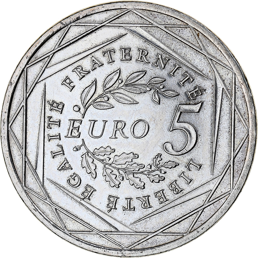 Frankreich, 5 Euro, 2008, Monnaie de Paris, Semeuse, UNZ, Silber, KM:1534