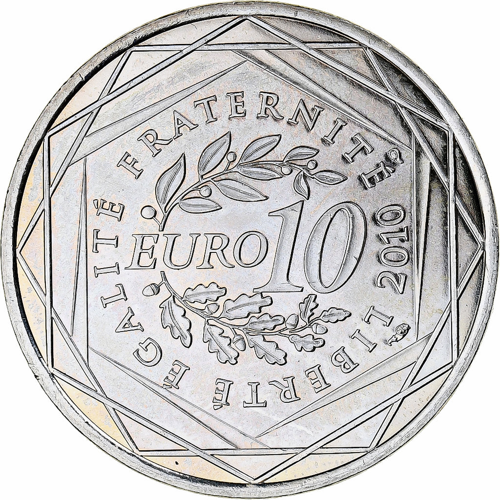 Frankrijk, 10 Euro, Euros des régions, 2010, Monnaie de Paris, Aquitaine, UNC-