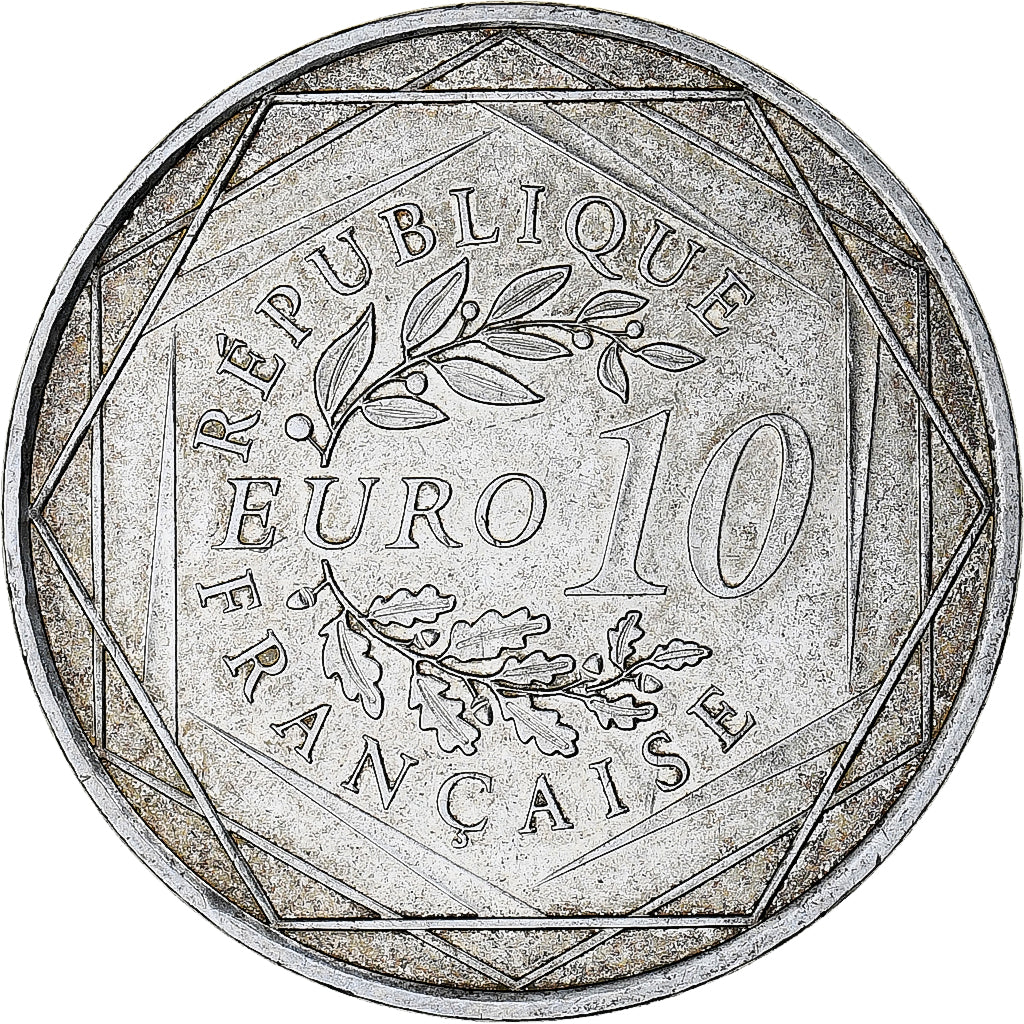France, 10 Euro, 2012, Paris, Hercule, MS(63), Silver, Gadoury:EU590, KM:2073