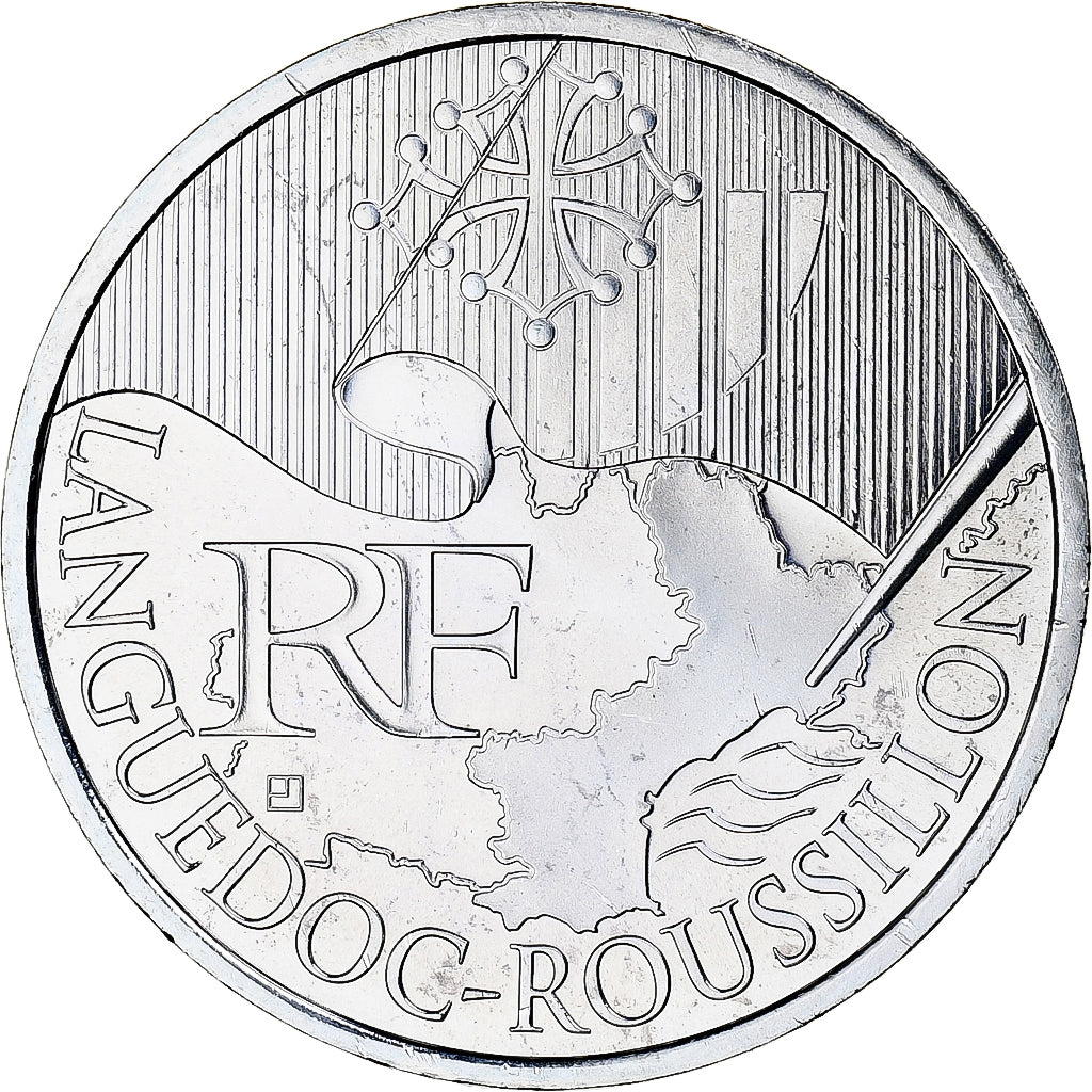 France, 10 Euro, Euros des régions, 2010, Monnaie de Paris, Languedoc