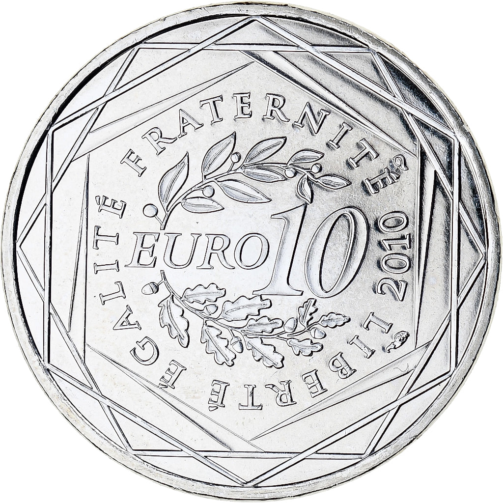 France, 10 Euro, Euros des régions, 2010, Monnaie de Paris, Auvergne, FDC