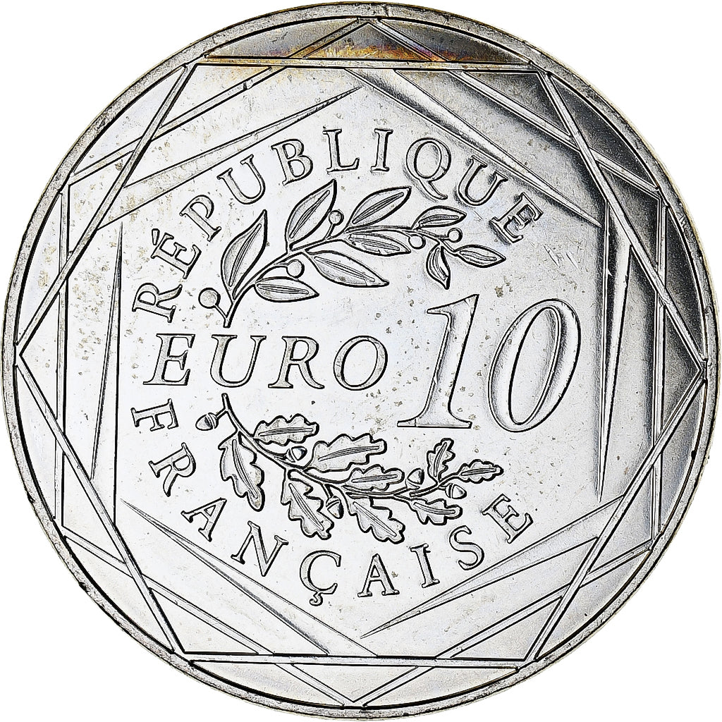 Francja, Monnaie de Paris, 10 Euro, Coq, 2016, Paris, MS(63), Srebro