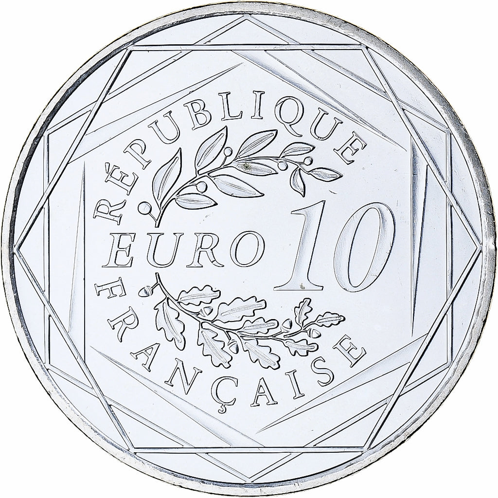 France, 10 Euro, 2012, Paris, MS(65-70), Silver, KM:2073