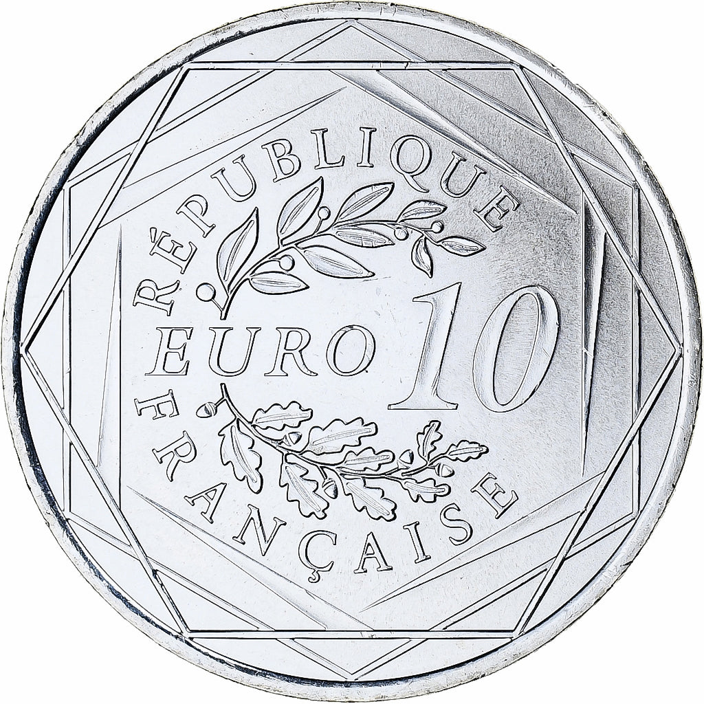 Francja, 10 Euro, 2013, Monnaie de Paris, Hercule, MS(65-70), Srebro