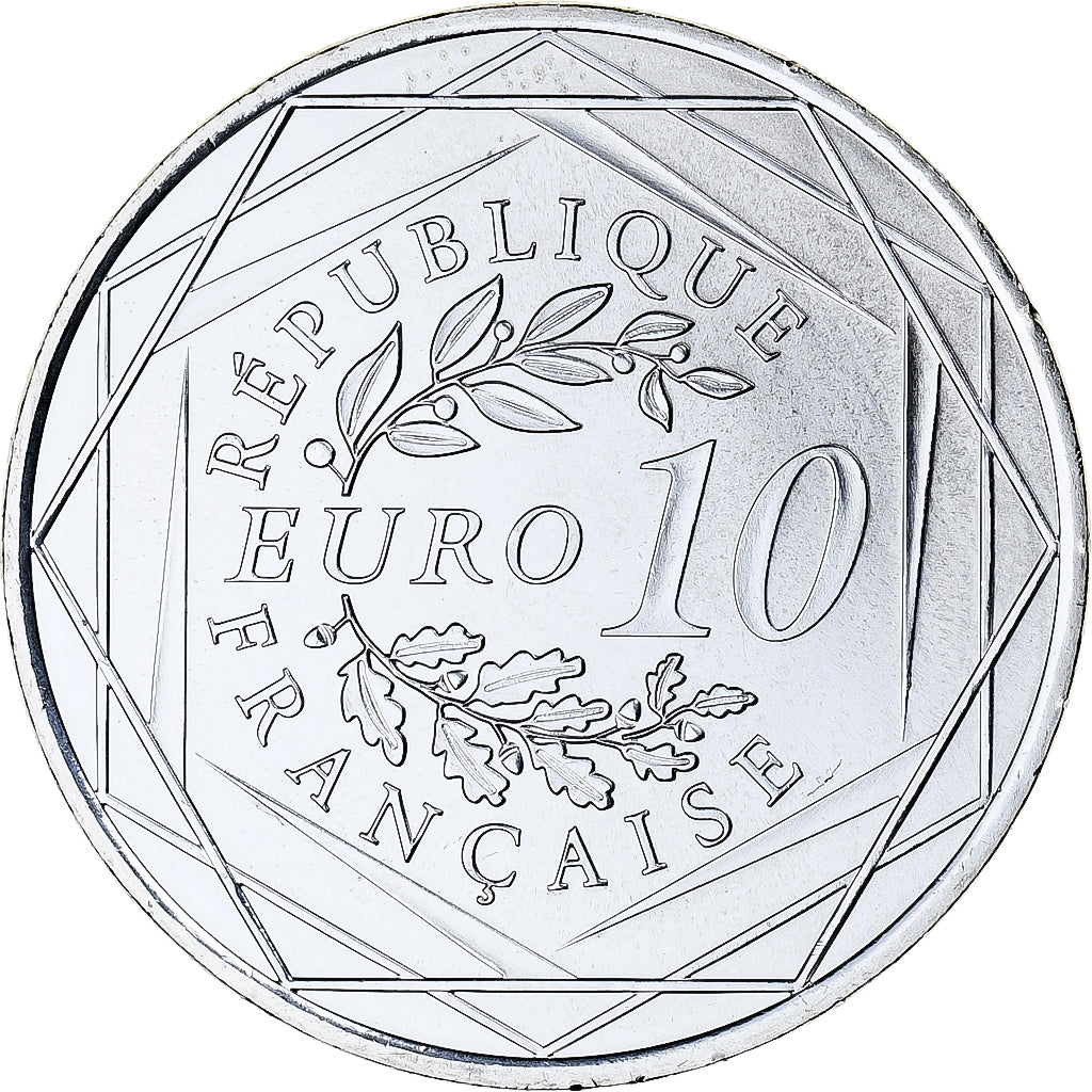 Francja, 10 Euro, 2013, Monnaie de Paris, Hercule, MS(65-70), Srebro