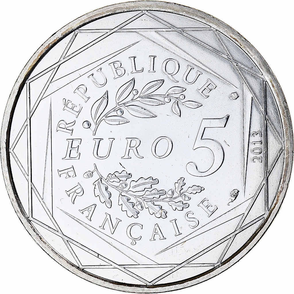 Francia, 5 Euro, Liberté, 2013, Paris, FDC, Plata