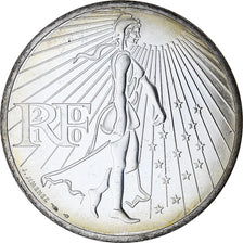France, 50 Euro, 2010, Paris, Semeuse, MS(64), Silver