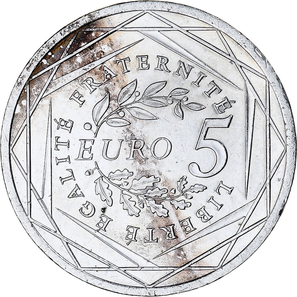 Frankreich, Semeuse, 5 Euro, 2008, Monnaie de Paris, UNZ+, Silber, KM:1534