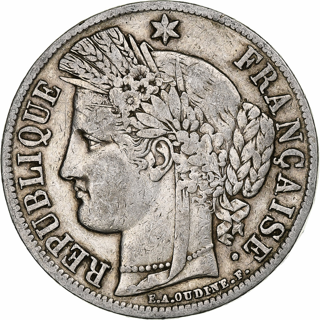 Coin, France, Cérès, 5 Francs, 1851, Paris, EF(40-45), Silver, KM:761.1