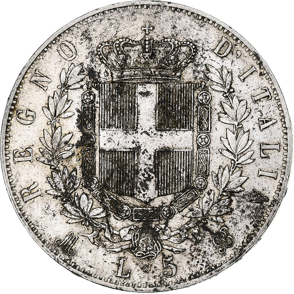 Monnaie, Italie, Vittorio Emanuele II, 5 Lire, 1874, Milan, TTB, Argent, KM:8.3