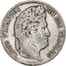 Coin, France, Louis-Philippe, 5 Francs, 1837, Rouen, VF(30-35), Silver