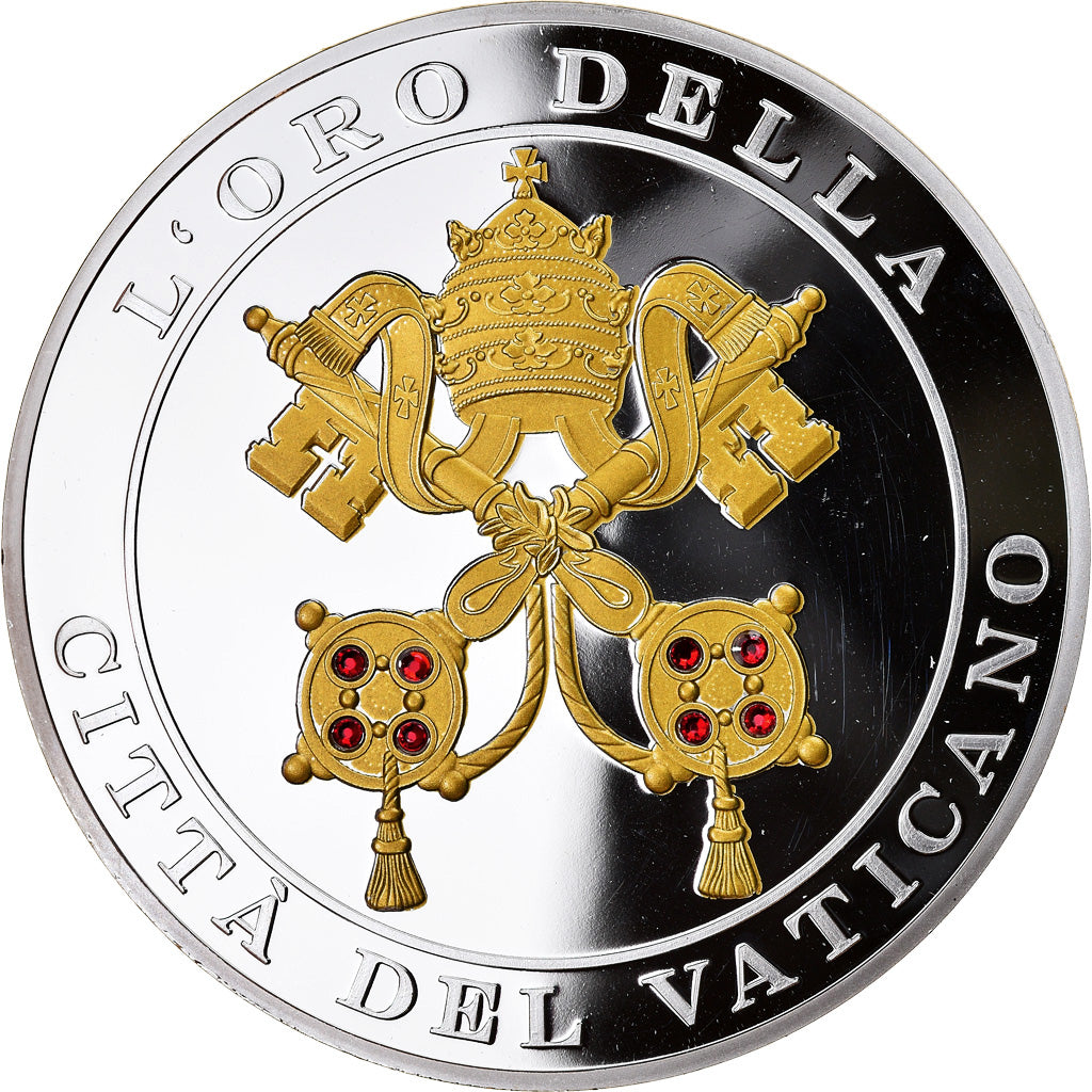 France, Médaille, Evangile, Saint-Matthieu, 2015, FDC, Cuivre plaqué Argent