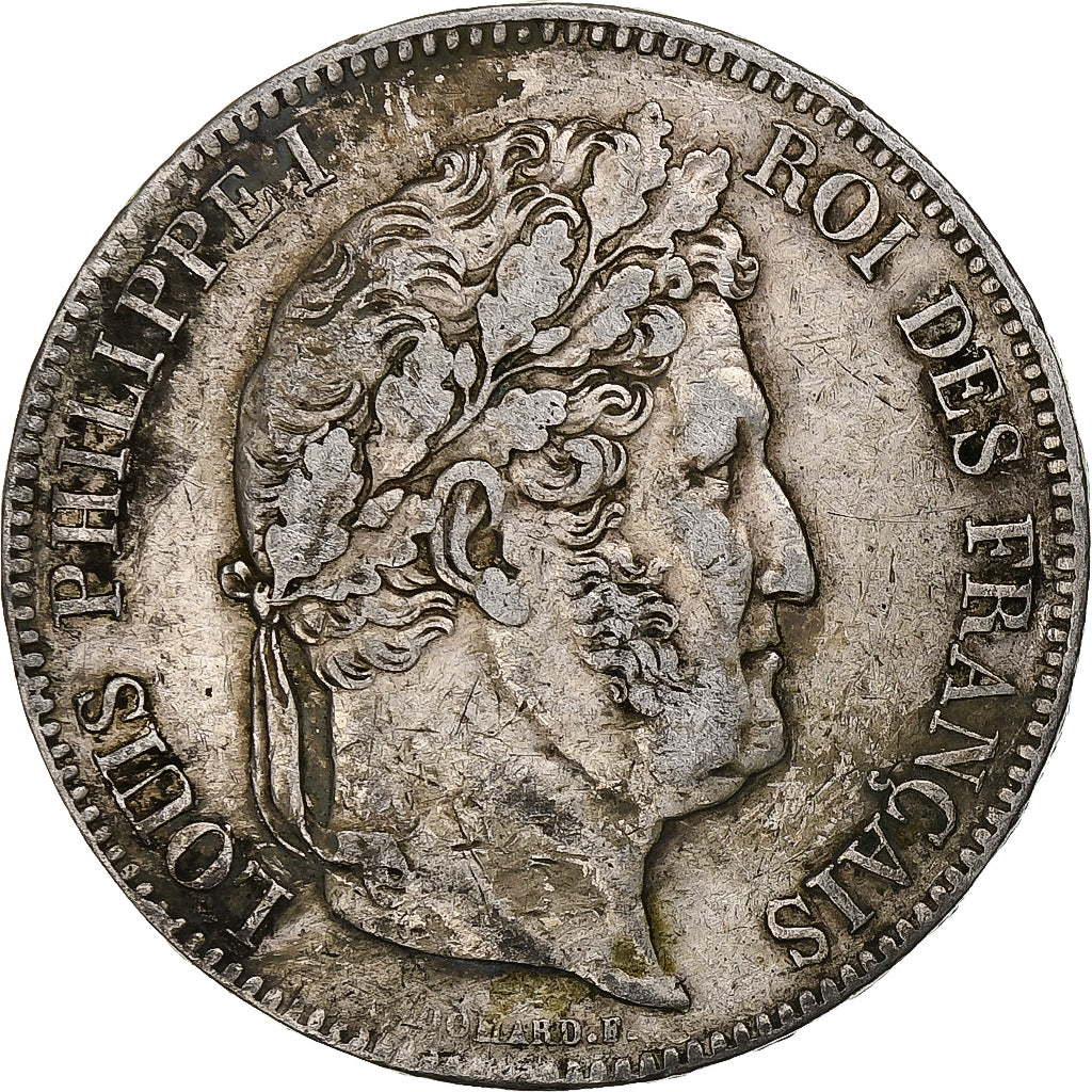 Francia, 5 Francs, Louis-Philippe, 1833, Lille, Argento, BB, Gadoury:678