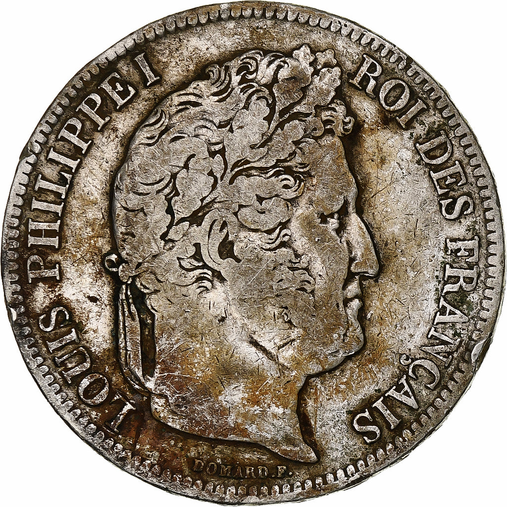 Münze, Frankreich, Louis-Philippe, 5 Francs, 1842, Lille, S+, Silber