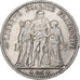 Moneta, Francia, Hercule, 5 Francs, 1875, Paris, MB, Argento, KM:820.1