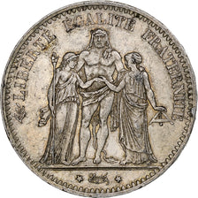 Coin, France, Hercule, 5 Francs, 1876, Paris, EF(40-45), Silver, KM:820.1