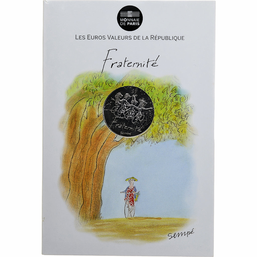 Francia, Monnaie de Paris, 10 Euro, 2014, SEMPÉ - FRATERNITÉ, FDC, Argento