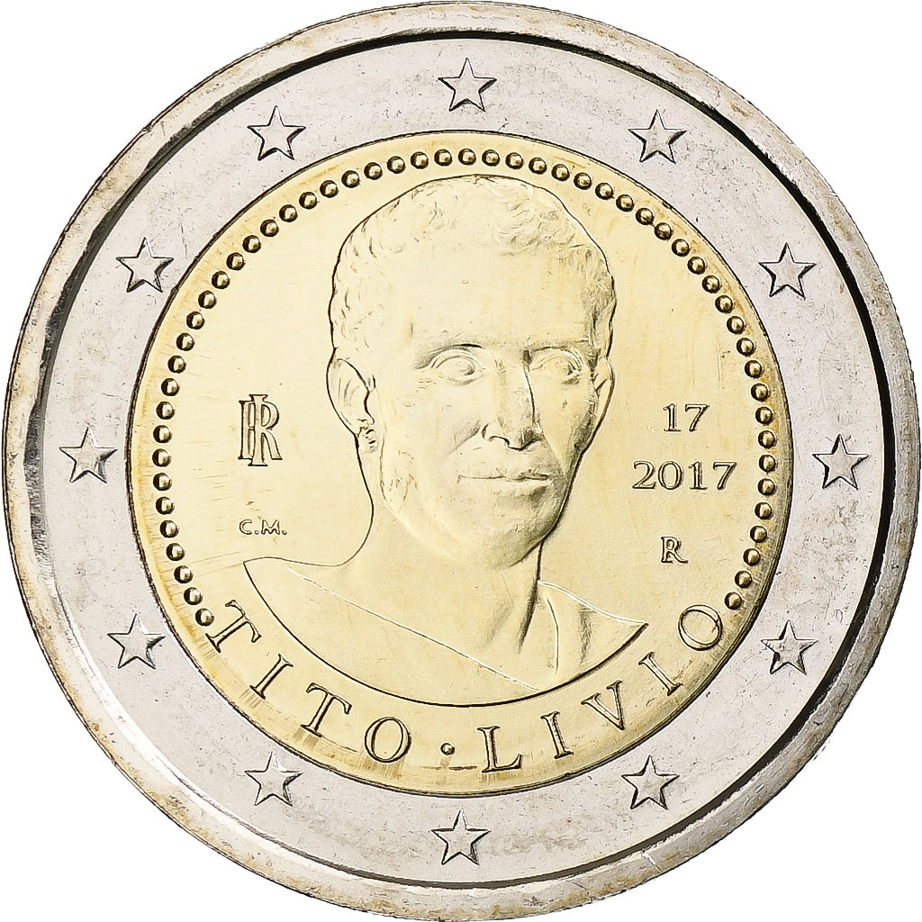 Italy, 2 Euro, Tito Livio, 2017, MS(64), Bi-Metallic