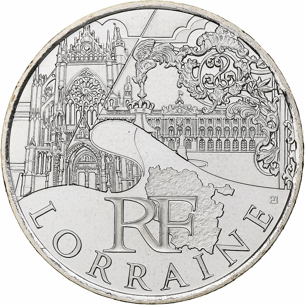 Francia, 10 Euro, Lorraine, 2011, Paris, FDC, Argento, KM:1743
