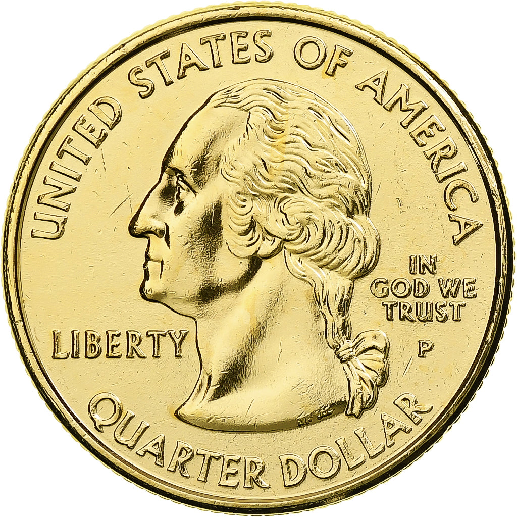 Stati Uniti, Quarter, South Carolina, 2000, U.S. Mint, golden, Rame ricoperto in