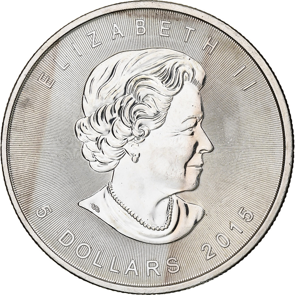 Kanada, Elizabeth II, 5 dollars, 1 oz, Maple Leaf, 2015, Ottawa, Proof, Silber