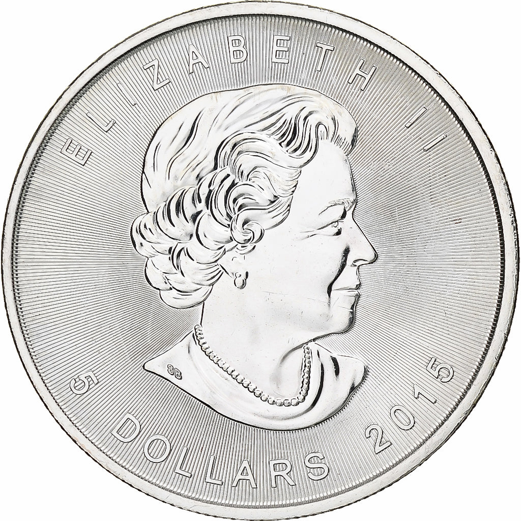 Kanada, Elizabeth II, 5 dollars, 1 oz, Maple Leaf, 2015, Ottawa, Proof, Silber