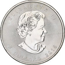Canadá, Elizabeth II, 5 dollars, 1 oz, Maple Leaf, 2015, Ottawa, Proof, Plata
