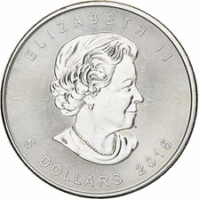 Canada, Elizabeth II, 5 dollars, 1 oz, Maple Leaf, 2015, Ottawa, Proof, Zilver