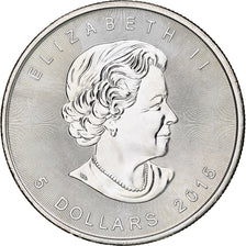 Canada, Elizabeth II, 5 dollars, 1 oz, Maple Leaf, 2015, Ottawa, Proof, Argento