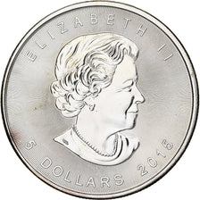 Canadá, Elizabeth II, 5 dollars, 1 oz, Maple Leaf, 2015, Ottawa, Proof, Plata