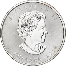 Canadá, Elizabeth II, 5 dollars, 1 oz, Maple Leaf, 2015, Ottawa, Proof, Plata