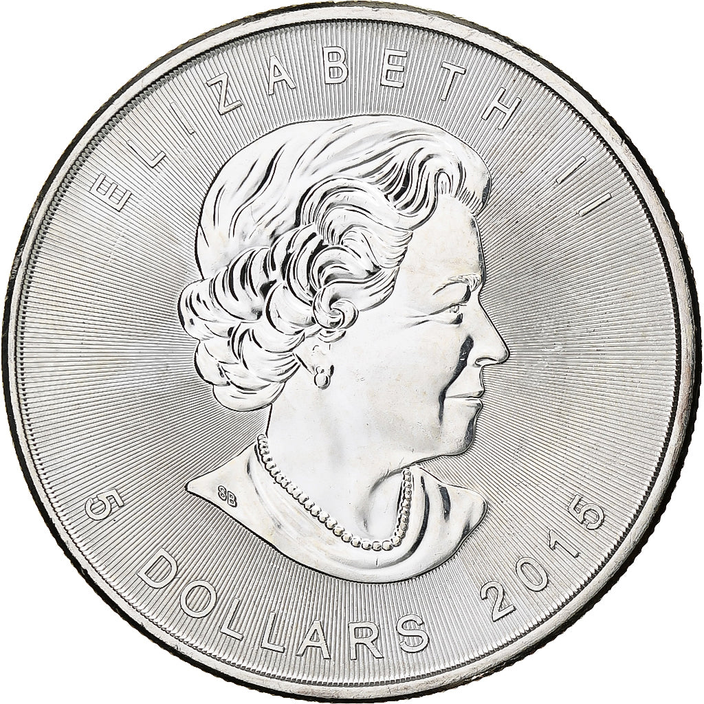 Canada, Elizabeth II, 5 dollars, 1 oz, Maple Leaf, 2015, Ottawa, Proof, Zilver