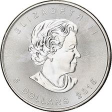 Canada, Elizabeth II, 5 dollars, 1 oz, Maple Leaf, 2015, Ottawa, Proof, Zilver