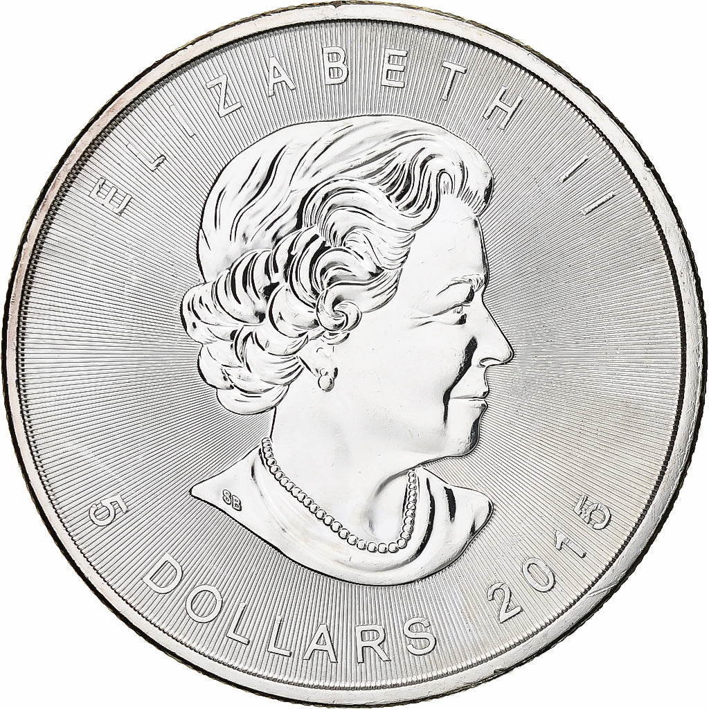 Canada, Elizabeth II, 5 dollars, 1 oz, Maple Leaf, 2015, Ottawa, Proof, Argento